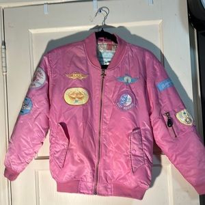 Pink Boeing pilot jacket
